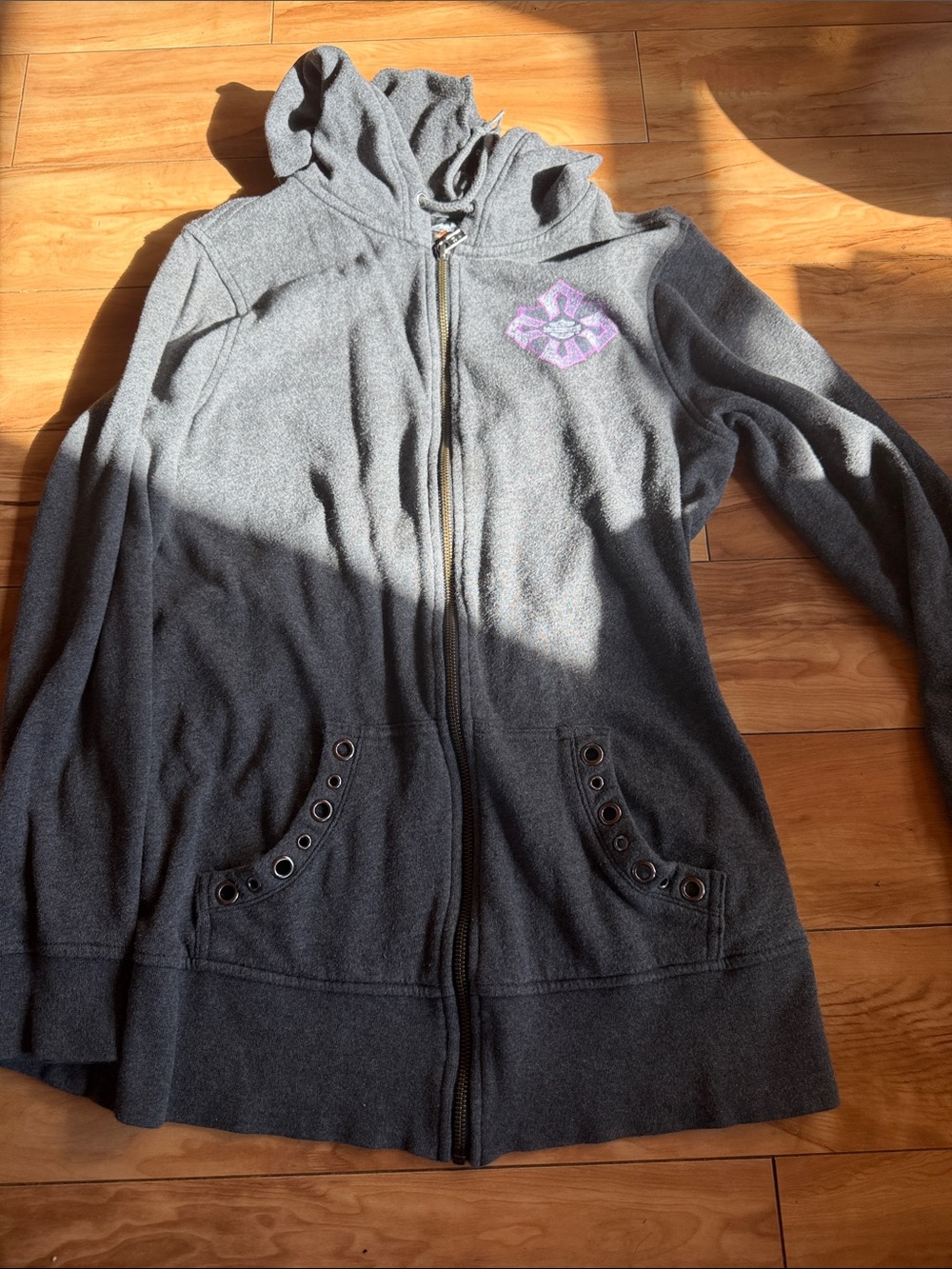 Y2k Harley Davidson zip up